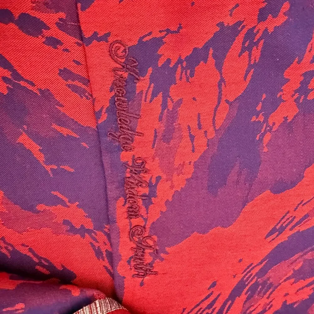 Robert Graham Woven Button Front Long Sleeve Shirt EXPRESSIONIST Paint Print M - Picture 5 of 9